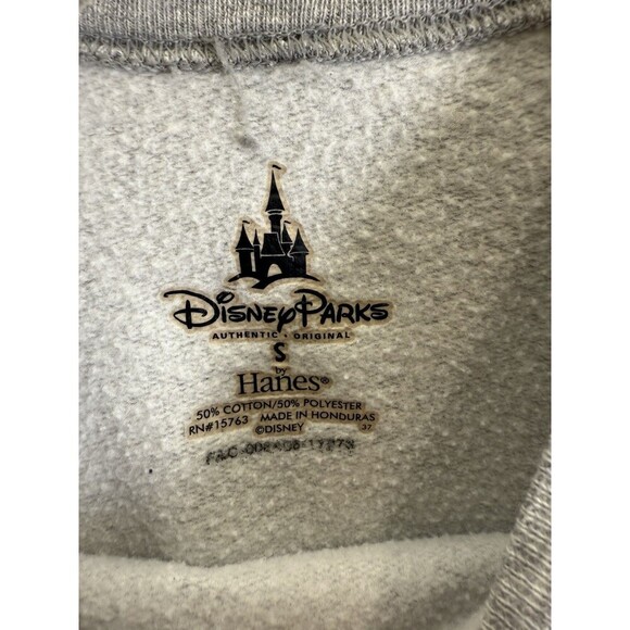 Disney Parks Sweatshirt Size Small Mickey Mouse Long Sleeve Gray authentic - Picture 3 of 4